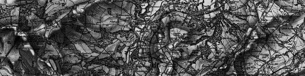 Old map of Broom Hill in 1898