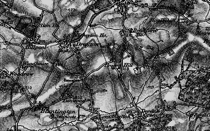 Old map of Broom Hill in 1899