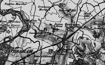 Old map of Broom Street in 1895