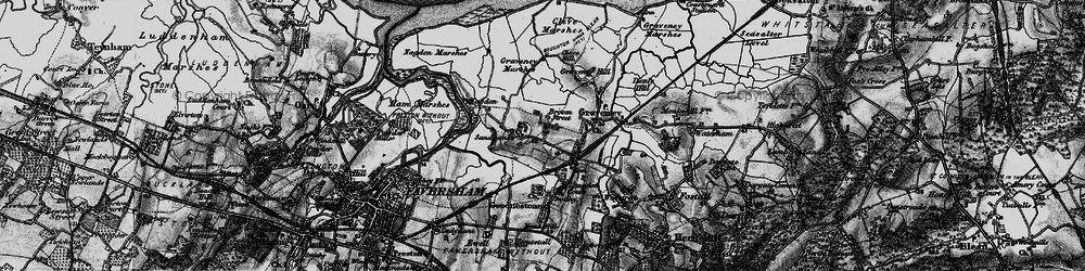 Old map of Broom Street in 1895