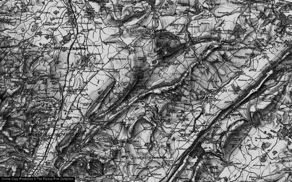Old Map of Historic Map covering Birch Coppice in 1899