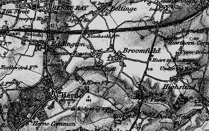 Old map of Broomfield in 1894