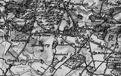 Old map of Broomham in 1895
