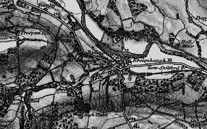 Old map of Broomhaugh in 1898