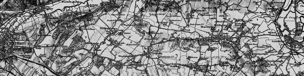 Old map of Broomhill in 1895
