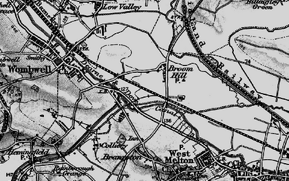 Old map of Broomhill in 1896
