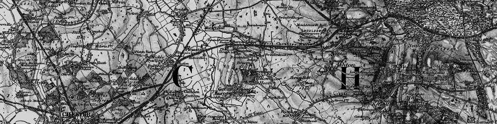 Old map of Broomhill in 1896