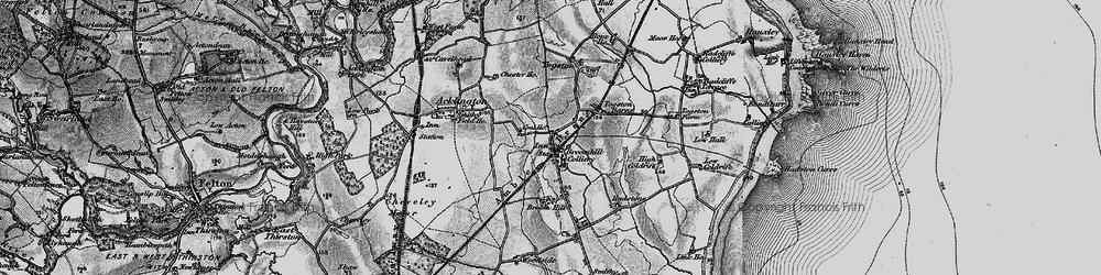 Old map of Broomhill in 1897