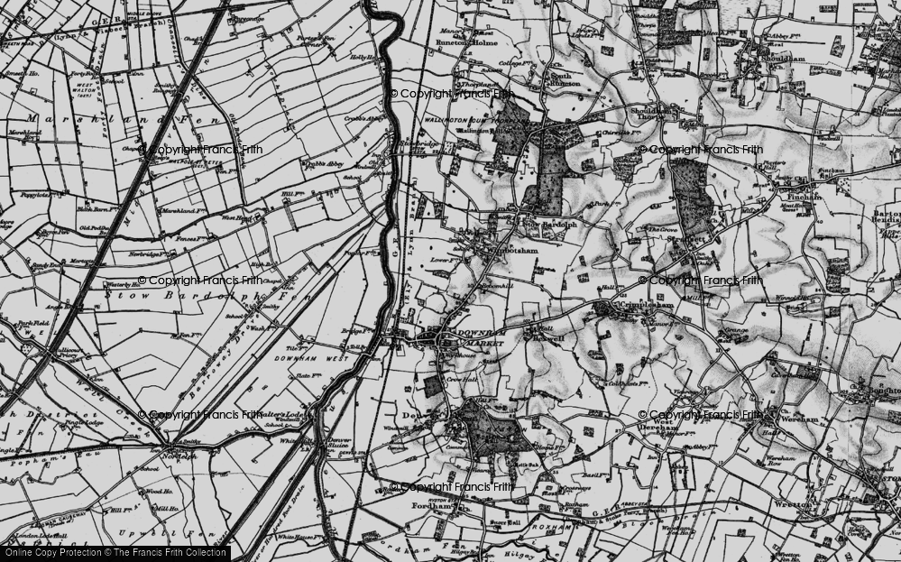 Old Map of Broomhill, 1898 in 1898