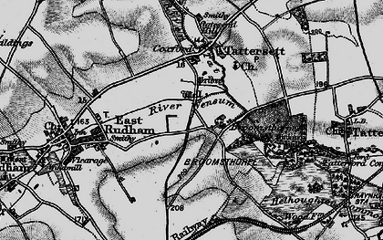 Old map of Broomsthorpe in 1898