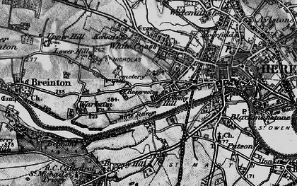 Old map of Broomy Hill in 1898