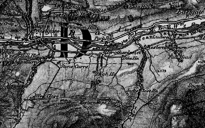 Old map of Westernhope Burn in 1898