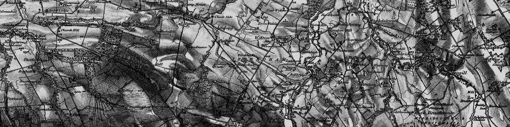 Old map of Brothybeck in 1897