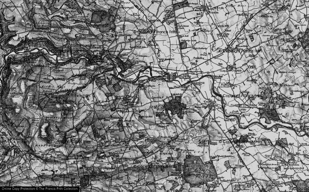 Old Map of Brough With St Giles, 1897 in 1897
