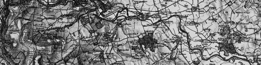 Old map of Brough With St Giles in 1897