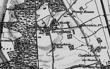Old map of Broughton Vale in 1895
