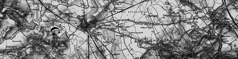 Old map of Broughton in 1895