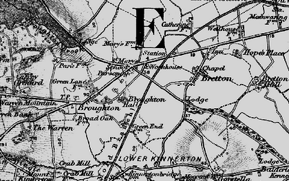 Old map of Broughton in 1897