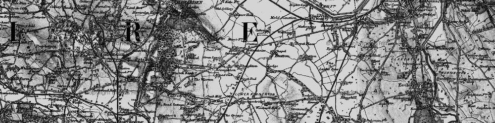 Old map of Broughton in 1897