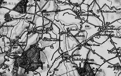 Old map of White Cross in 1899