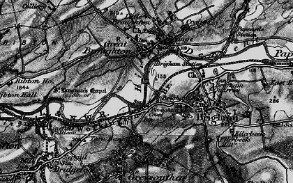 Old map of Broughton Cross in 1897