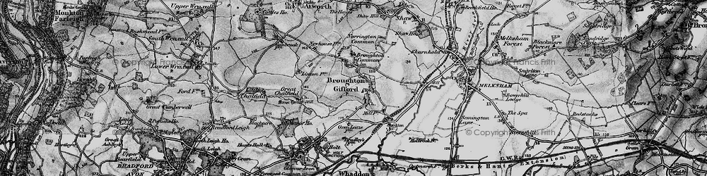 Old map of Broughton Gifford in 1898
