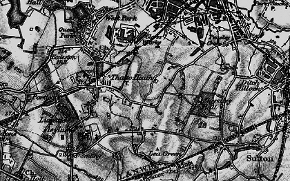 Old map of Brown Edge in 1896