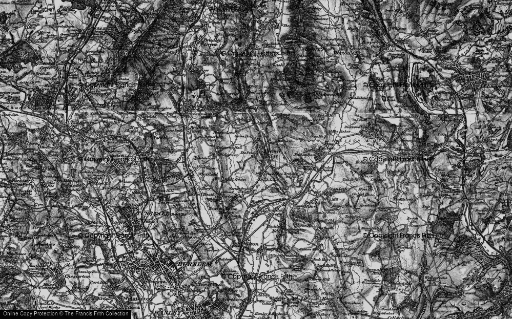 Old Map of Brown Edge, 1897 in 1897