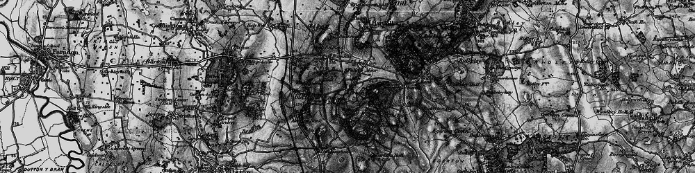 Old map of Bickerton Hill in 1897