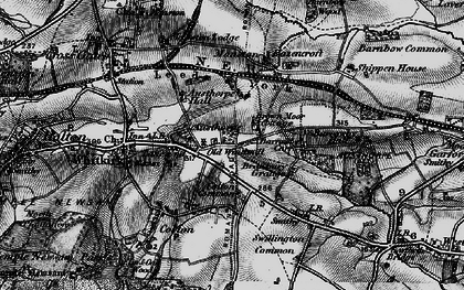 Old map of Brown Moor in 1896