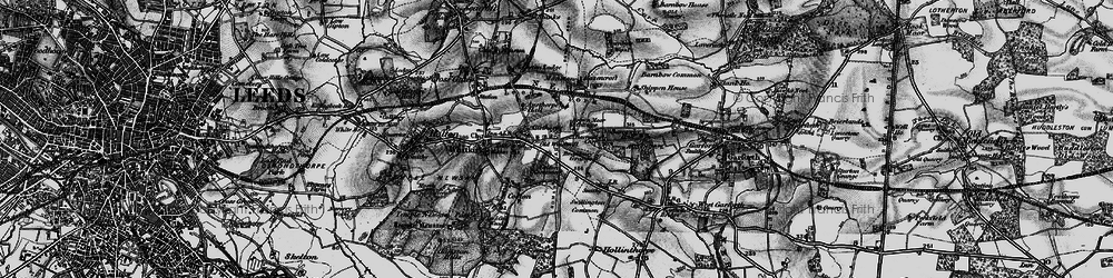 Old map of Brown Moor in 1896