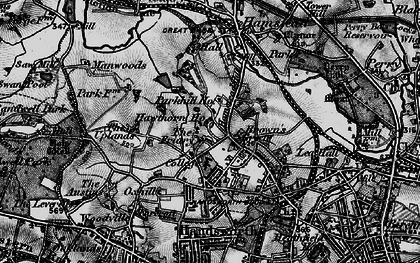 Old map of Brown's Green in 1899