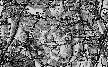 Old map of Brownheath Common in 1898