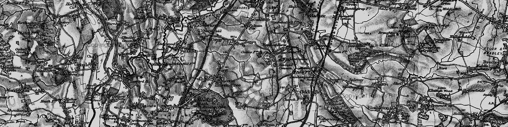 Old map of Brownheath Common in 1898