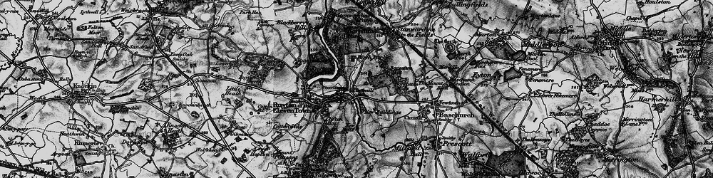 Old map of Boreatton Park in 1899