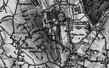 Old map of Billinge Hill in 1896