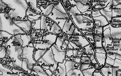 Old map of Brownshill Green in 1899