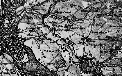 Old map of Brownside in 1896