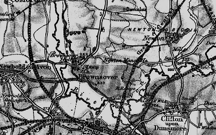 Old map of Brownsover in 1898