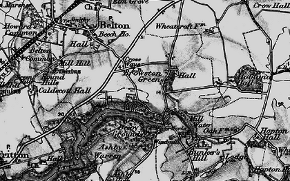 Old map of Ashby Warren in 1898