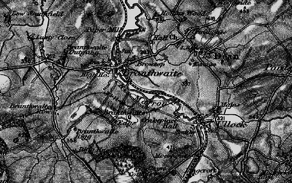Old map of Browtop in 1897