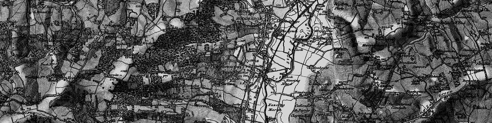 Old map of Broxbourne in 1896