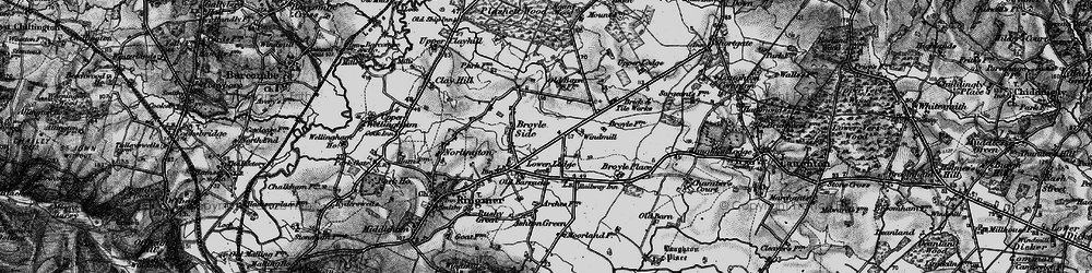 Old map of Broyle Side in 1895