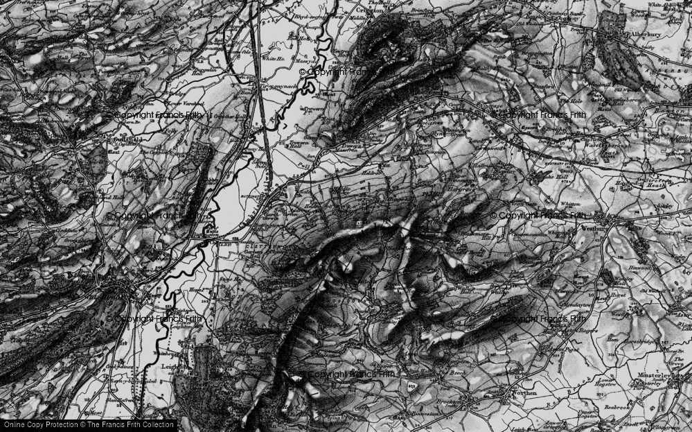 Old Map of Brunant, 1897 in 1897