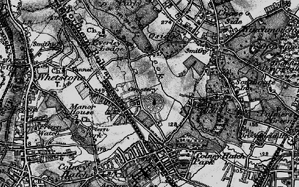 Old map of Brunswick Park in 1896