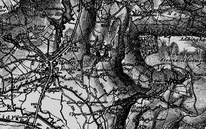Old map of White Crag Plantn in 1898