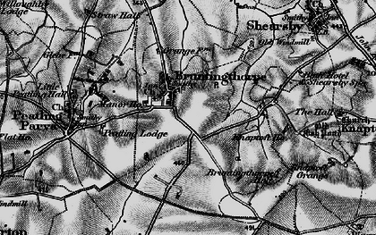 Old map of Bruntingthorpe in 1898