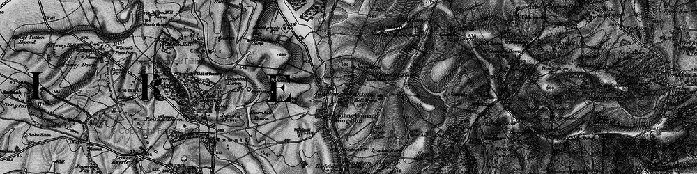 Old map of Brunton in 1898