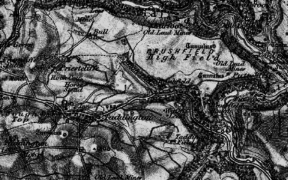 Old map of Brushfield in 1896