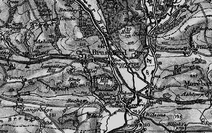 Old map of Allers Wood in 1898